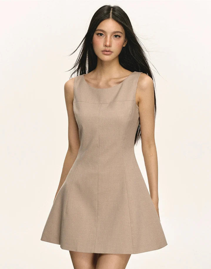 Sleeveless Scoop Neck Mini Dress