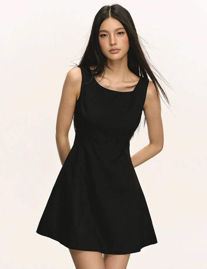Sleeveless Scoop Neck Mini Dress