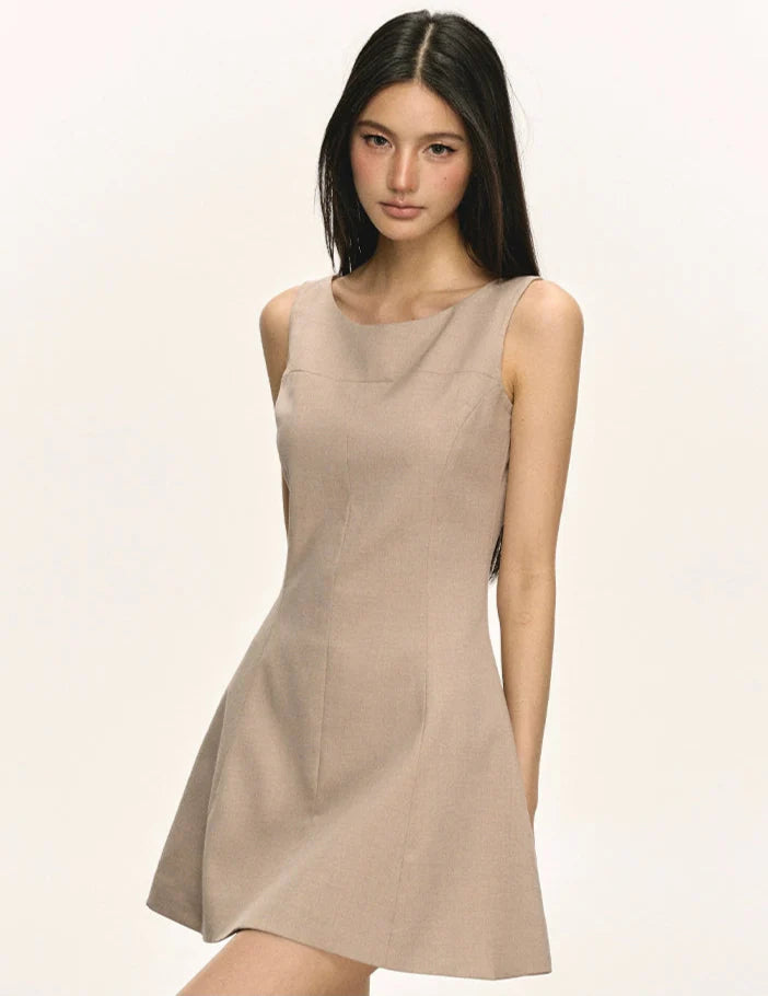Sleeveless Scoop Neck Mini Dress