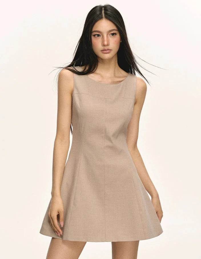 Sleeveless Scoop Neck Mini Dress