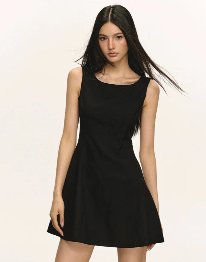 Sleeveless Scoop Neck Mini Dress