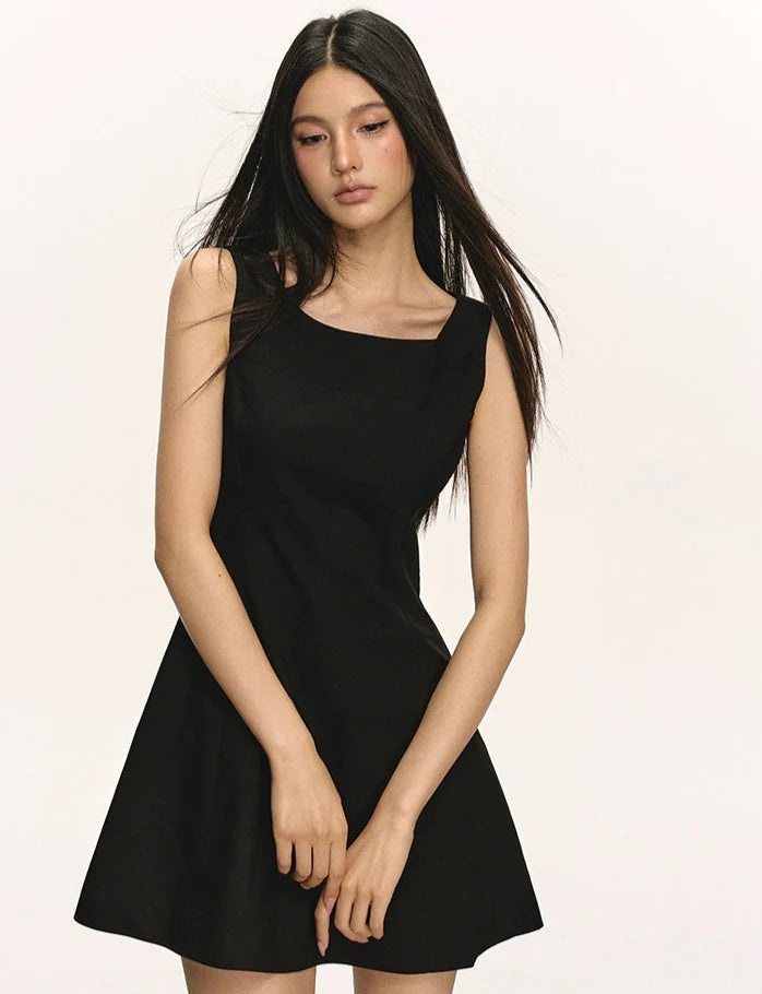 Sleeveless Scoop Neck Mini Dress